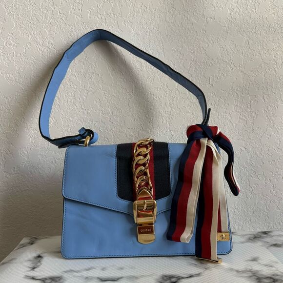 Gucci Sylvie Leather Shoulder Bag - Picture 1 of 16
